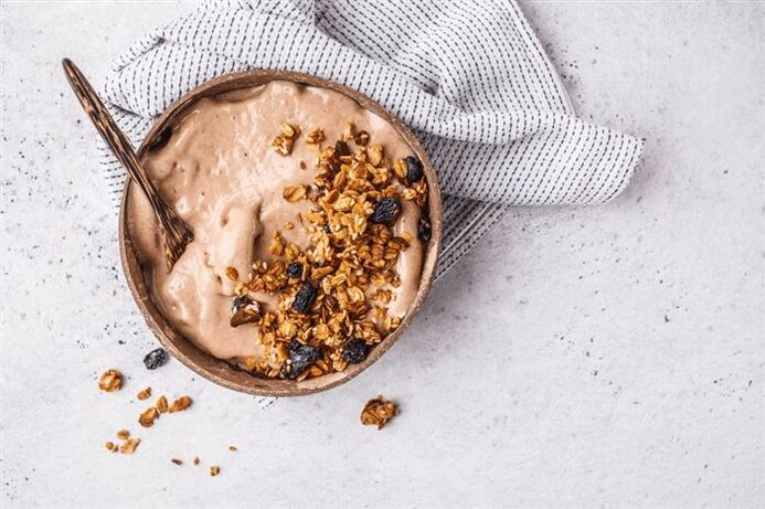 Muesli with a healthy diet