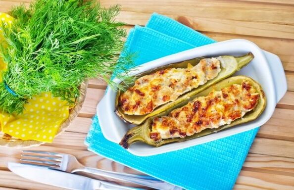 The Mediterranean diet is rich in vegetable dishes, such as zucchini with feta cheese