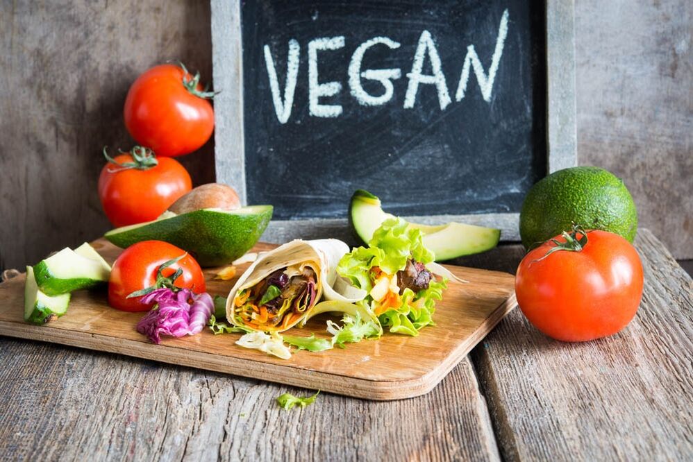Dietary nutrition according to the principles of Dukan for vegans