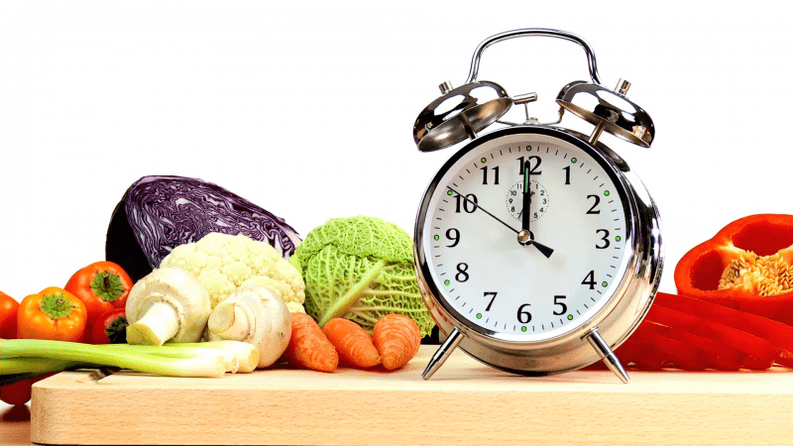 Mealtimes on buckwheat diet