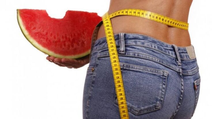 Lose weight on a watermelon diet